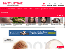 Tablet Screenshot of dietlisteniz.com